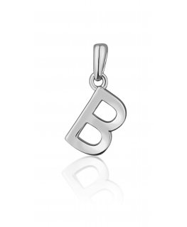 JVD minimalistinis sidabrinis pakabukas su raide "B" SVLP0948XH2000B