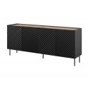 Cama 4D2SZ ONDA chest of drawers 200x45x85 black Cama 4D2SZ ONDA chest of drawers 200x45x85 black