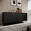 Cama 4D2SZ ONDA chest of drawers 200x45x85 black Cama 4D2SZ ONDA chest of drawers 200x45x85 black