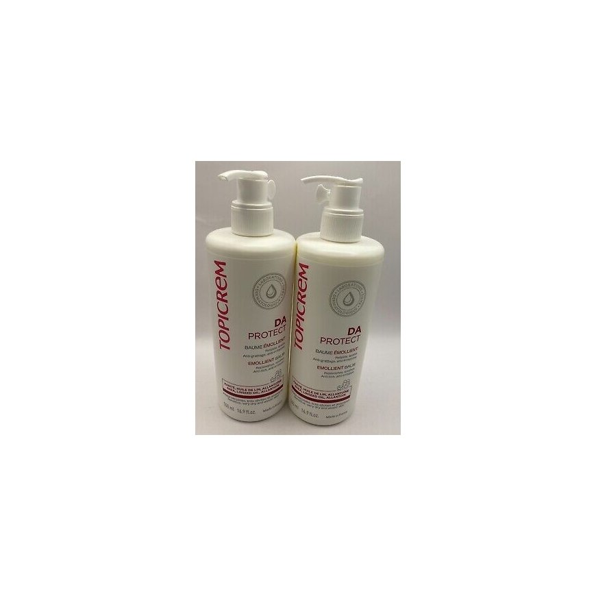 Topicrem DA kosteuttava balsami pakkauksessa 2 x 500 ml