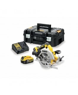 DeWALT DCS570P2-QW kantav elektrisaag 18,4 cm Hõbe, Kollane 5500 RPM