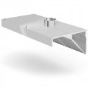 Kampinis sienas gaubts ar labirinta filtru un LED apgaismojumu 120x70x45 cm - Hendi 229316