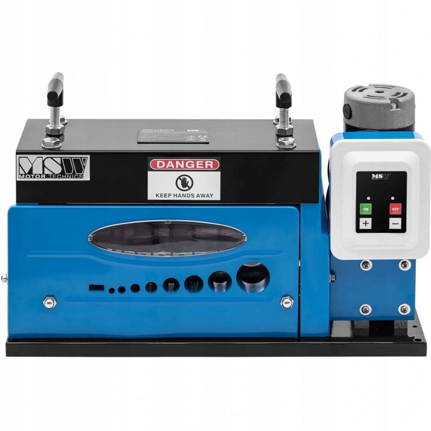 MSW Cable and Wire Insulation Stripping Machine, 400 W - 9 Inputs – 2