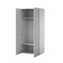 Cama Spinta PAFOS 2D 90x55,5x198,5 balta matinė Cama Spinta PAFOS 2D 90x55,5x198,5 balta matinė