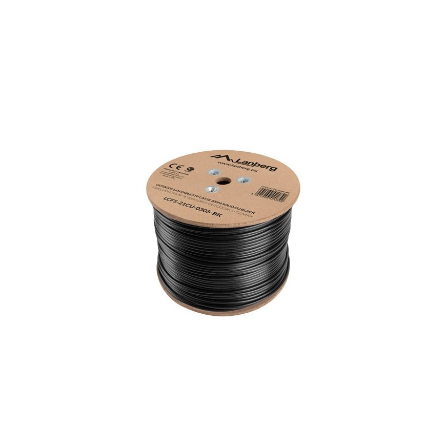 Lanberg LCF5-21CU-0305-BK tīkla kabelis Melns 305