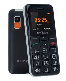 myPhone Halo Easy 4,32 cm (1.7") 70 g Melns, Pelēks Sākuma līmeņa tālrunis
