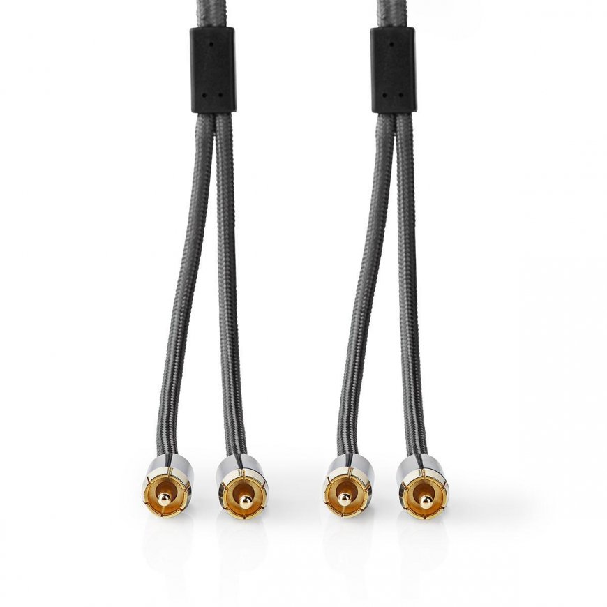 Nedis CATB24200GY10 audio cable 1 m 2 x RCA Grey – 2