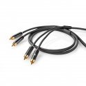 Nedis CATB24200GY10 audiokaabel 1 m 2 x RCA Hall Nedis CATB24200GY10 audiokaabel 1 m 2 x RCA Hall