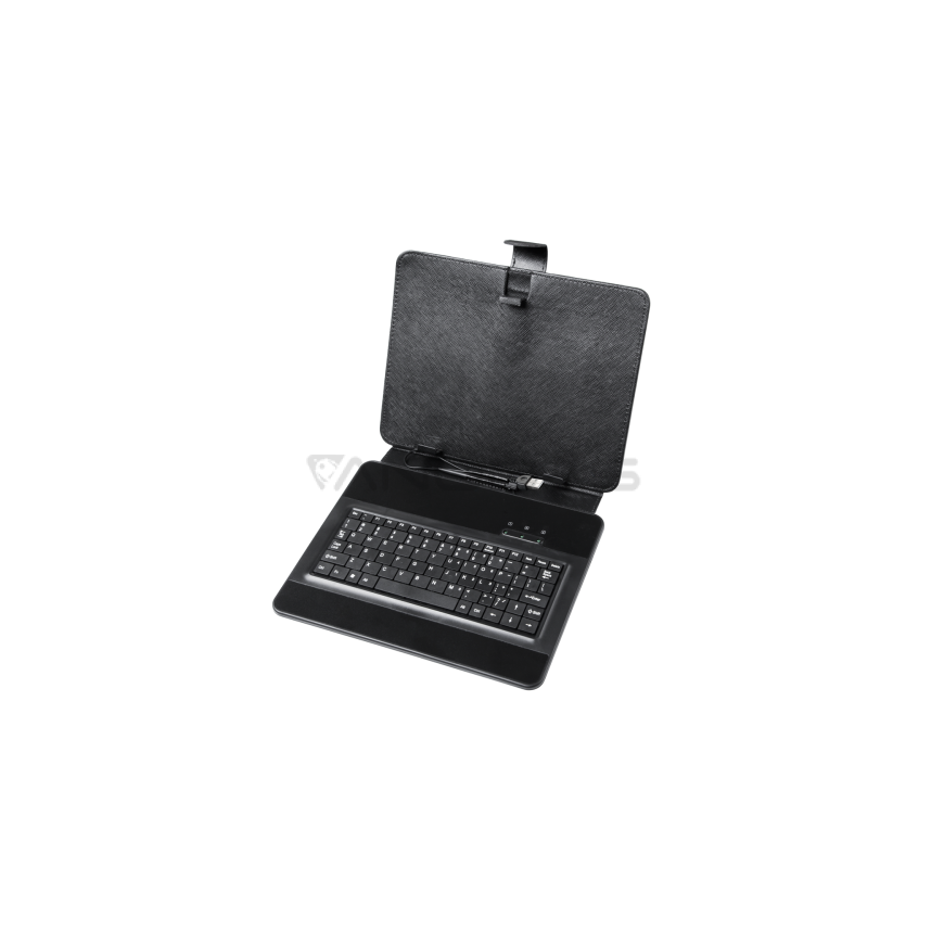 QUER Universāls vāciņš planšetdatoriem 9.7 collas ar USB tastatūru – 2