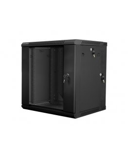 Lanberg WF02-6612-10B statnis 12U Pie sienas stiprināms statīvs Melns