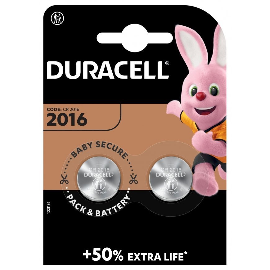 Duracell 2016 Vienkartinė baterija CR2016 Litis