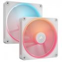 Corsair iCUE LINK LX140-R RGB Tietokonekotelo Tuuletin 14 cm Valkoinen 2 kpl