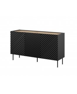 Cama 3D2SZ ONDA komoda 150x45x85 juoda
