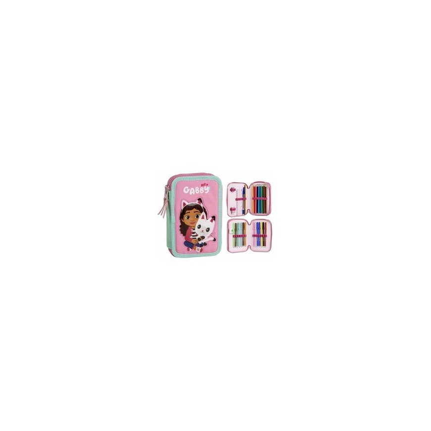 Spin Master Gabby's Dollhouse 2-os jao section pencil case