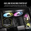 Corsair iCUE LINK RX140 RGB Kompiuterio korpusui Ventiliatorius 14 cm Juoda 2 vnt Corsair iCUE LINK RX140 RGB Kompiuterio korpusui Ventiliatorius 14 cm Juoda 2 vnt
