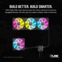 Corsair iCUE LINK RX140 RGB Datora korpusam Ventilators 14 cm Melns 2 pcs Corsair iCUE LINK RX140 RGB Datora korpusam Ventilators 14 cm Melns 2 pcs