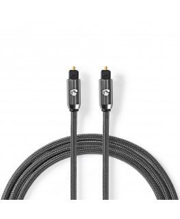 Nedis CATB25000GY50 audiokaapeli 5 m Toslink Harmaa