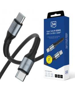 3mk Hyper Cable N-SERIES USB-C | USB-C 2m 20V|5A 100W | black