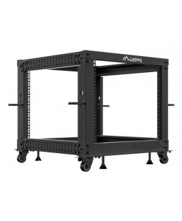 Lanberg OR01-6109-B телекоммуникационная стойка 9U Отдельностоящая стойка Черный