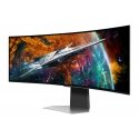 Samsung G95SC monitori 124,5 cm (49") 5120 x 1440 pikseļi Dual QHD OLED Sudrabs