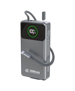 Dudao K31 Pro 45W 20000mAh Power Bank with Built-in Retractable