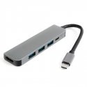 Spacetronik Кабель с несколькими разъемами SPU-M12 USB-C HDMI USB 3.0 SPU-M12 Spacetronik Кабель с несколькими разъемами SPU-M12 USB-C HDMI USB 3.0 SPU-M12