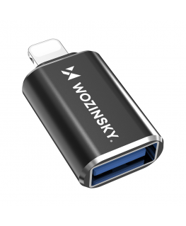 Wozinsky WALA-01 Lightning to USB-A OTG Adapter - Black