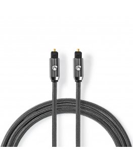 Nedis CATB25000GY20 audiokaapeli 2 m Toslink Harmaa