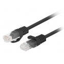 Lanberg PCU6-20CC-0200-BK tīkla kabelis Melns 2 m Cat6 U/UTP (UTP)