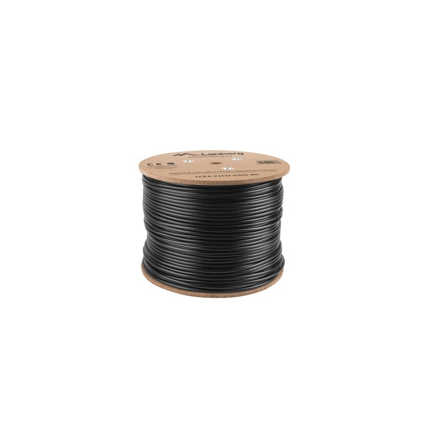 Lanberg LCF6-21CU-0305-BK tinklo kabelis Juoda 305 m Cat6 F/UTP (FTP) – 3