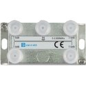 Laatuantenni 4-way splitter 7.9dB 5-1300MHz Docsis 3.1 Laatuantenni 4-way splitter 7.9dB 5-1300MHz Docsis 3.1