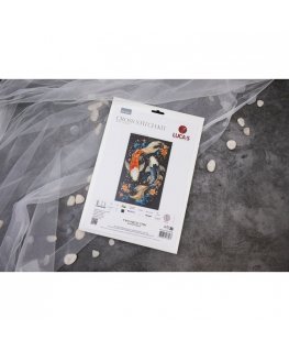 luca S ristikkäinompelusetti "Kaksi taianomaista kalaa" 23x38 cm SBU5091
