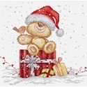 Luca S Cross Stitch Kit "Festive Gifts" 17x20 cm SB1431 Luca S Cross Stitch Kit "Festive Gifts" 17x20 cm SB1431