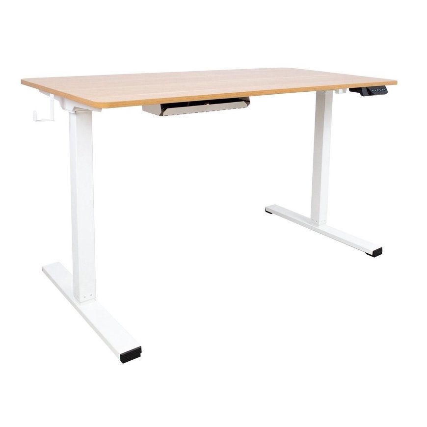 Home4You ERGO FIT Table with 1 Motor, White – 2