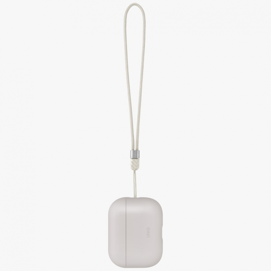 Etui UNIQ Lino do AirPods Pro 3 gen Silicone beżowy – 5
