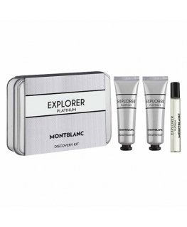 Mont Blanc rinkinys Montblanc: Explorer Platinum, parfumuota vanduo, vyrams, 7,5 ml + Explorer Platinum, drėkinamasis kremas, ve