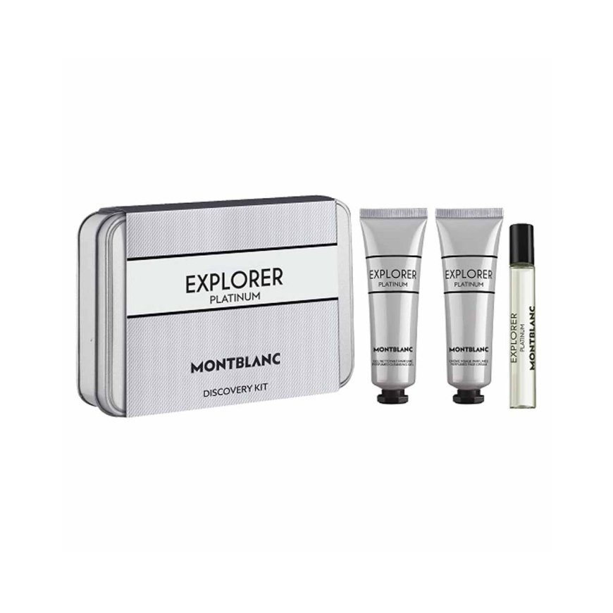 Mont Blanc Set Montblanc: Explorer Platinum, Eau De Parfum, For Men, 7.5 ml + Explorer Platinum, Hydrating, Cream, For Face, 30 – 2