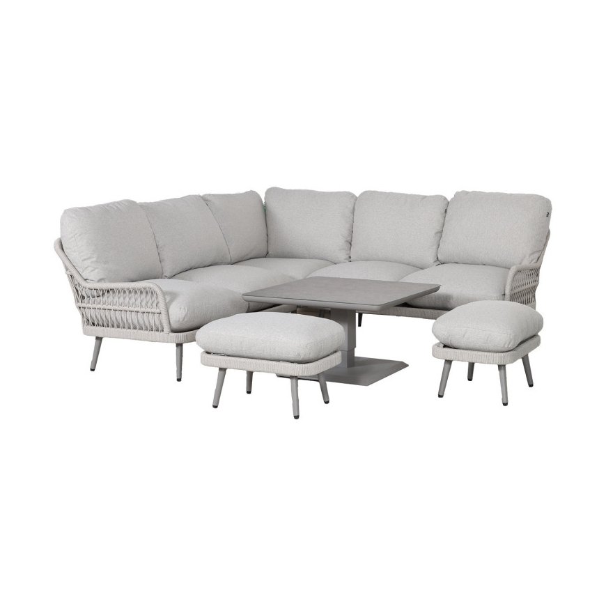 Home4You Garden Furniture Set MARENDA 4-parts, gray/beige