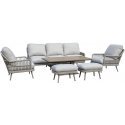 Lauko kalusteiden setti Home4You Sato kalusteet MARENDA 4-osaa, harmaa/beige Lauko kalusteiden setti Home4You Sato kalusteet MARENDA 4-osaa, harmaa/beige