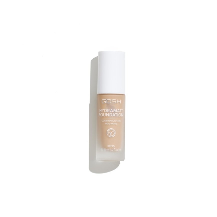 Gosh HYDRAMATT makiažo pagrindas SPF15 008-vidutinio neutralaus tono 30 ml