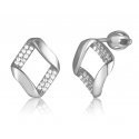 Современные серебряные серьги JVD с цирконами SVLE3307XF3BISR