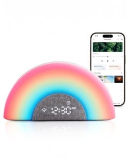 MOMCOZY MOBILUS BALTOJO TRIUKŠMO APARATAS SU NAKTINE ŠVIESA