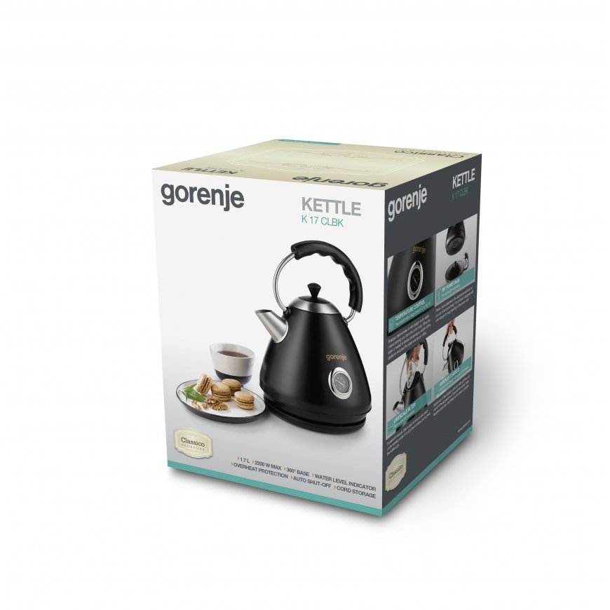 Gorenje K17CLBK elektrinis virdulys 1,7 L 2200 W Juoda – 4