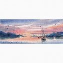 Beldizart ristipisto ompelusarja "Rožinis vakaras" 37×15 cm S1677 Beldizart ristipisto ompelusarja "Rožinis vakaras" 37×15 cm S1677