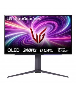 LG 27GS95QE-B kompiuterio monitorius 67,3 cm (26.5") 2560 x 1440 pikseliai Quad HD OLED Juoda