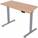 Home4You Desk ERGO FIT with 1 motor 120x60xA71.5-116 cm, oak/white Home4You Desk ERGO FIT with 1 motor 120x60xA71.5-116 cm, oak/white