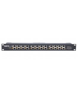 Extralink Gigabit PoE Injector 12 Port 12x 1000Mb/s RJ45, Rackmount