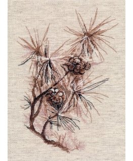 Beldizart Krõželiõmblustootekomplekt "Mänd haru" 18x27 cm S1662