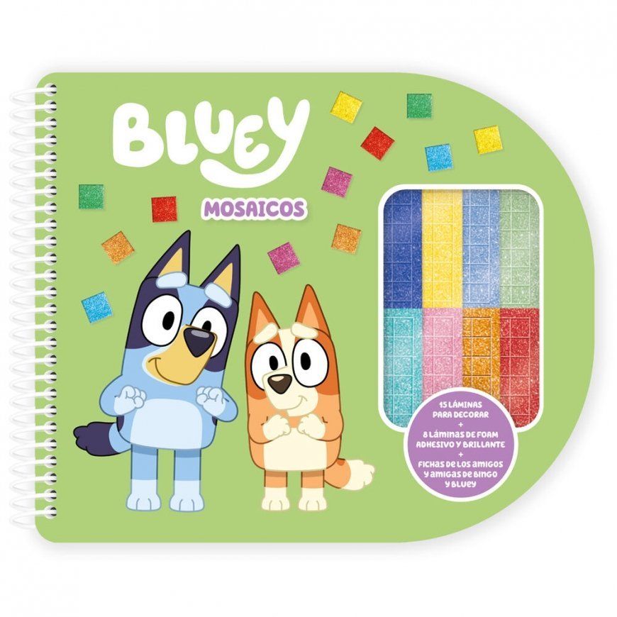 Moose Bluey mosaics notebook – 2