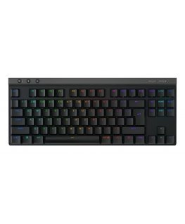Logitech G G515 Lightspeed TKL klaviatūra Žaidimams RD belaidis ryšys + „Bluetooth“ QWERTY JAV tarptautinė versija Juoda